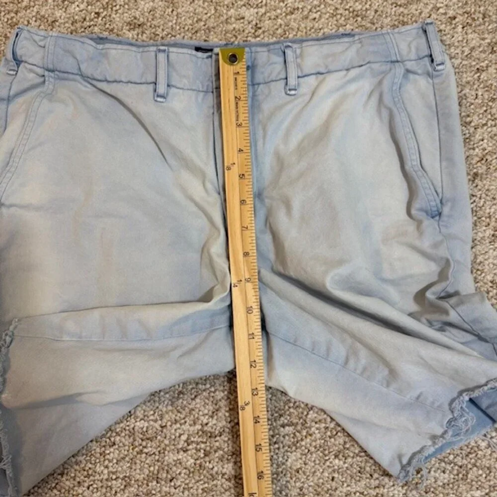 Vintage Abercrombie And Fitch Men’s Distressed Cut Off Blue Shorts Size 33 - Picture 7 of 12